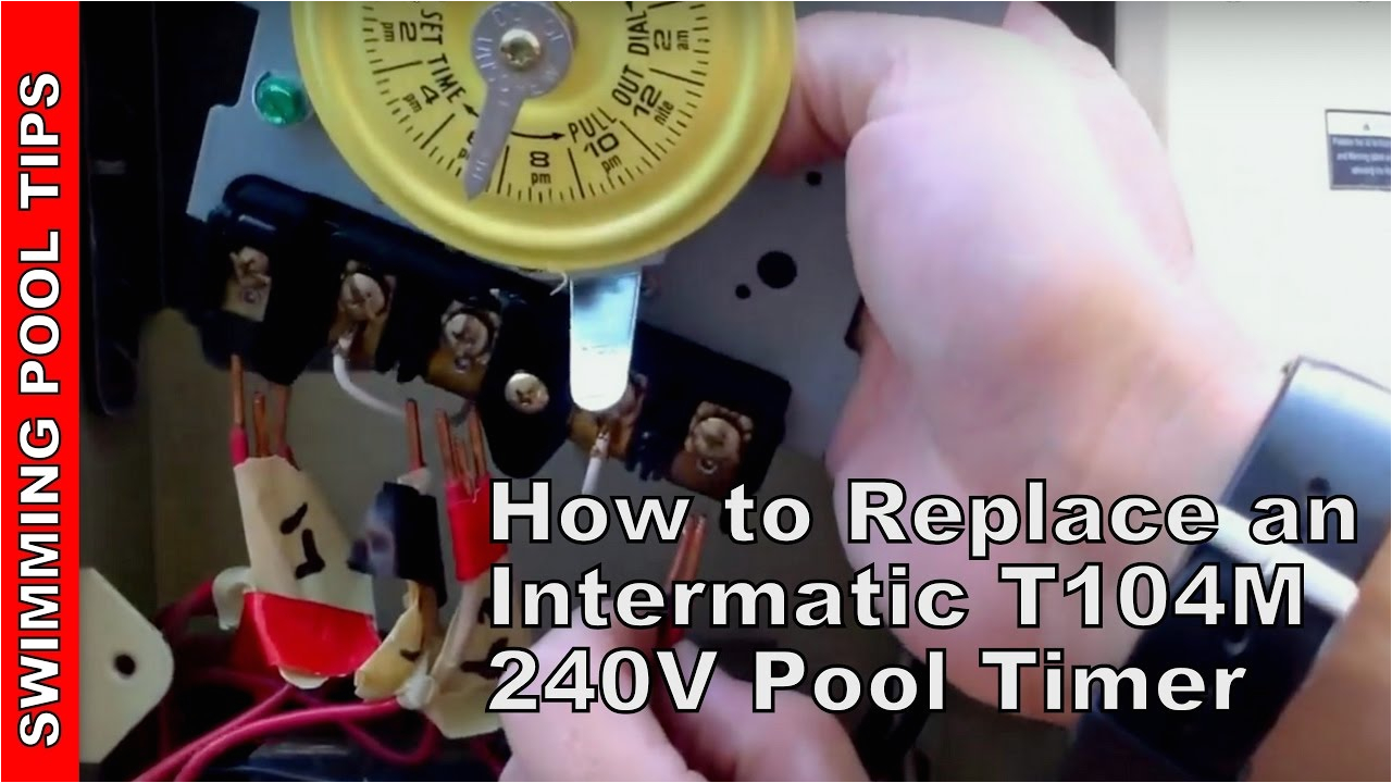 how to replace an intermatic t104m 240v 208 277 v pool timer