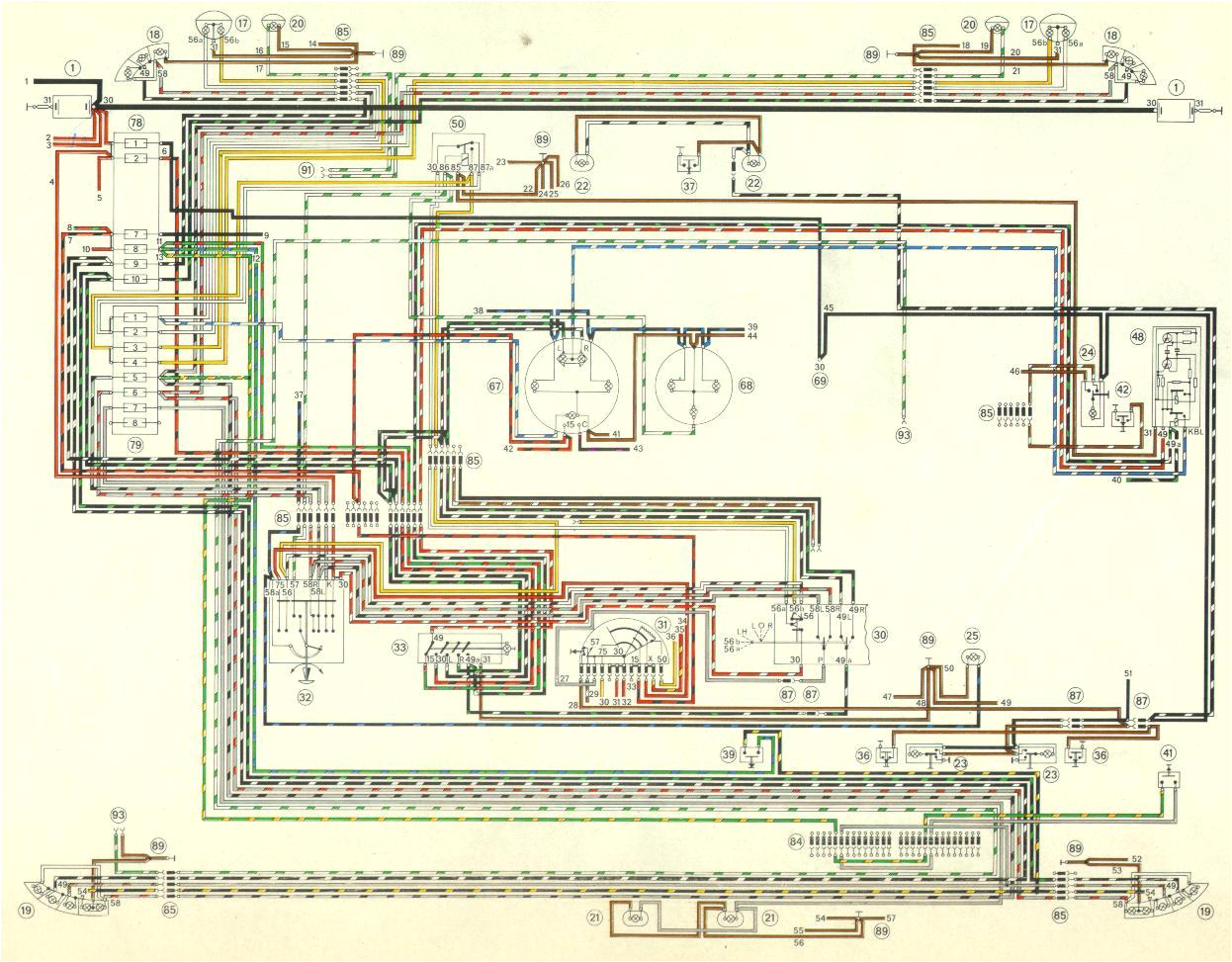 1986 porsche 911 wiring diagrams somurich com 1972 volkswagen wiring diagram 1986 porsche 911 wiring diagrams