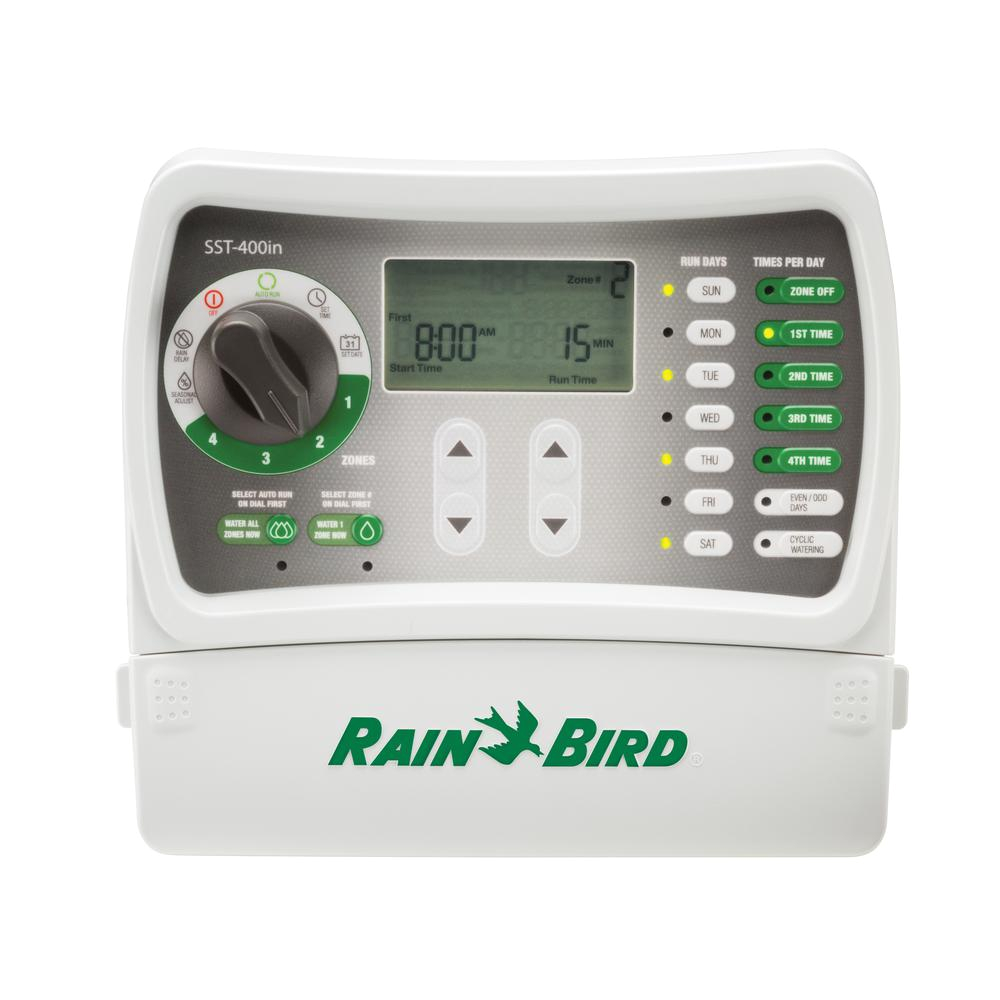 rain bird 4 station indoor simple to set irrigation timer