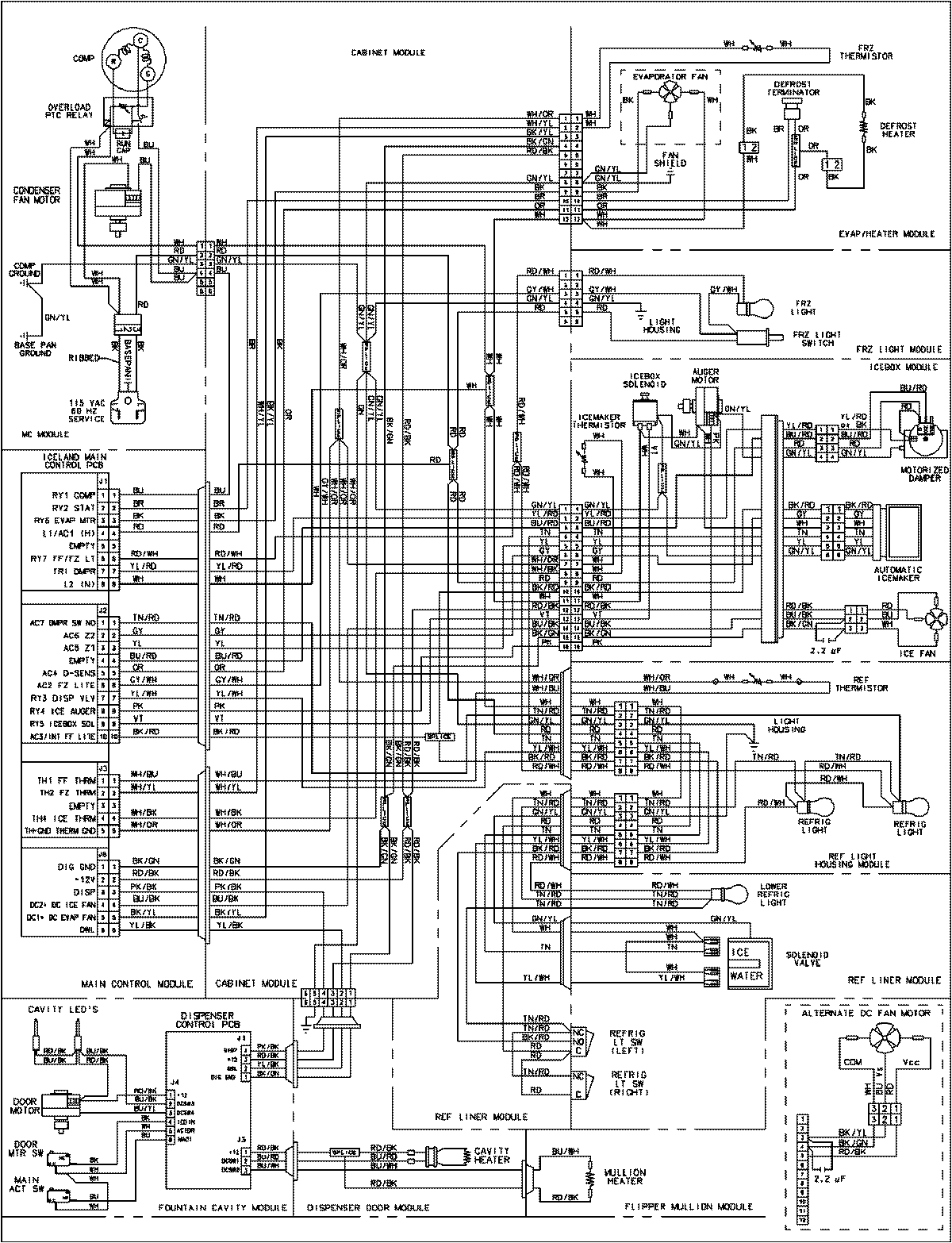 lg refrigerator parts diagram awesome maytag thermostat schematic wiring 8