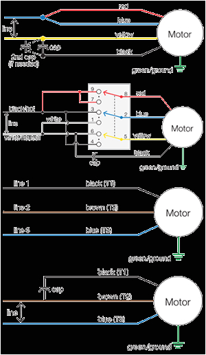 motor wiring diagrams groschopp ac motor wiring connection ac motor wiring