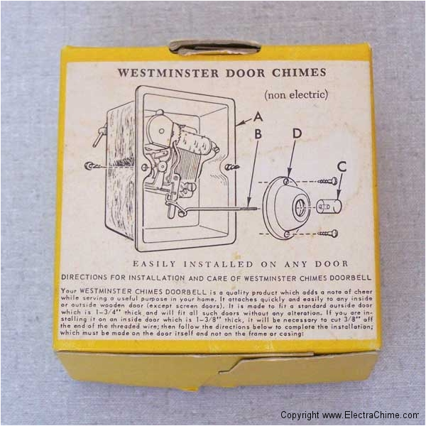 wind up music box door chime instructions and diagram