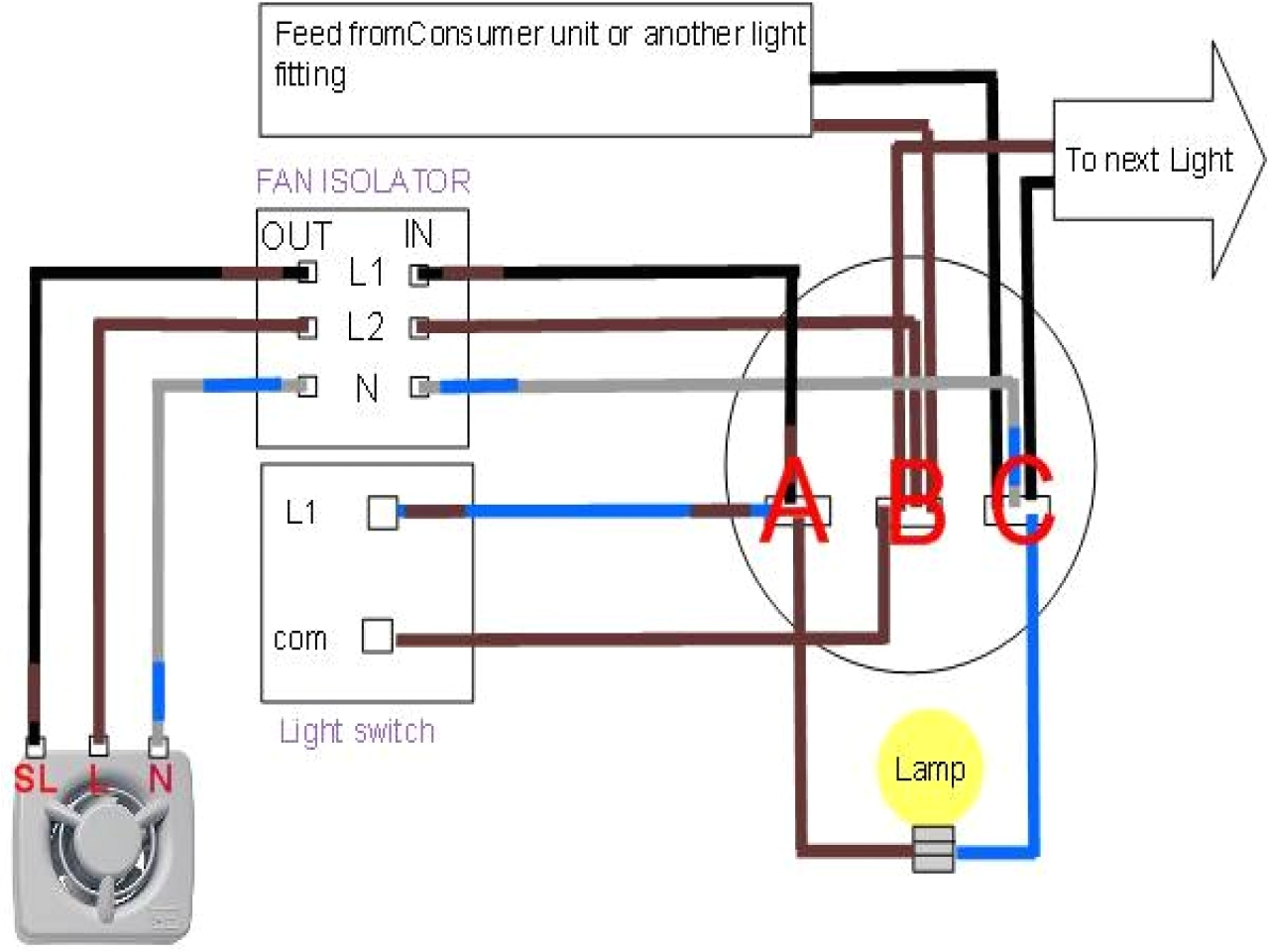 light and fan wiring diagram hampton bay hunter ceiling capacitor ruud seer air conditioner parts bathroom video with one switch jpg
