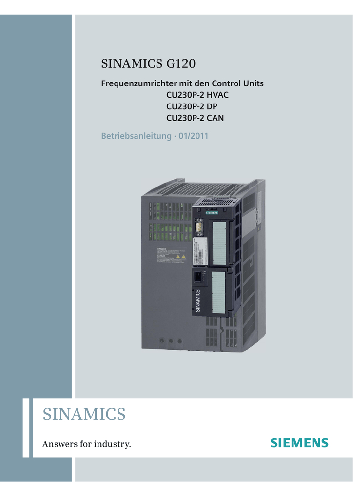 betriebsanleitung frequenzumrichter g120p