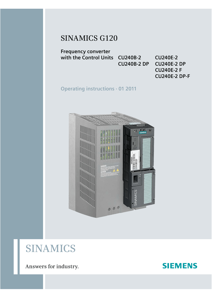 siemens sinamics g120 operating instructions