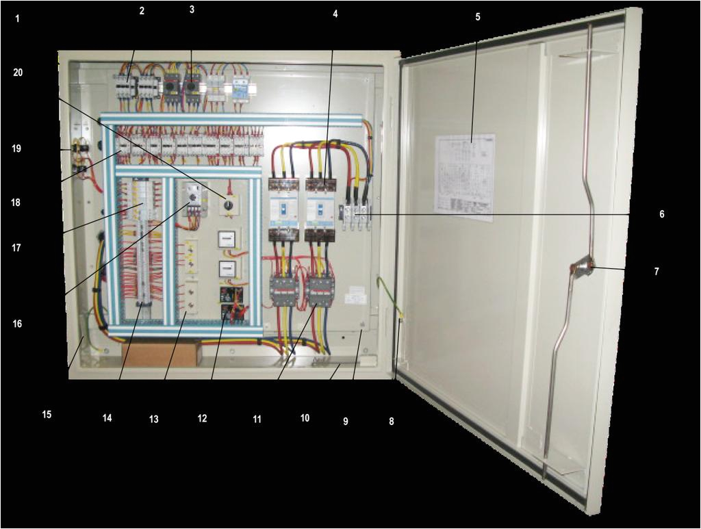 skm air cooled packaged chillers control panel components layout typical description ip54