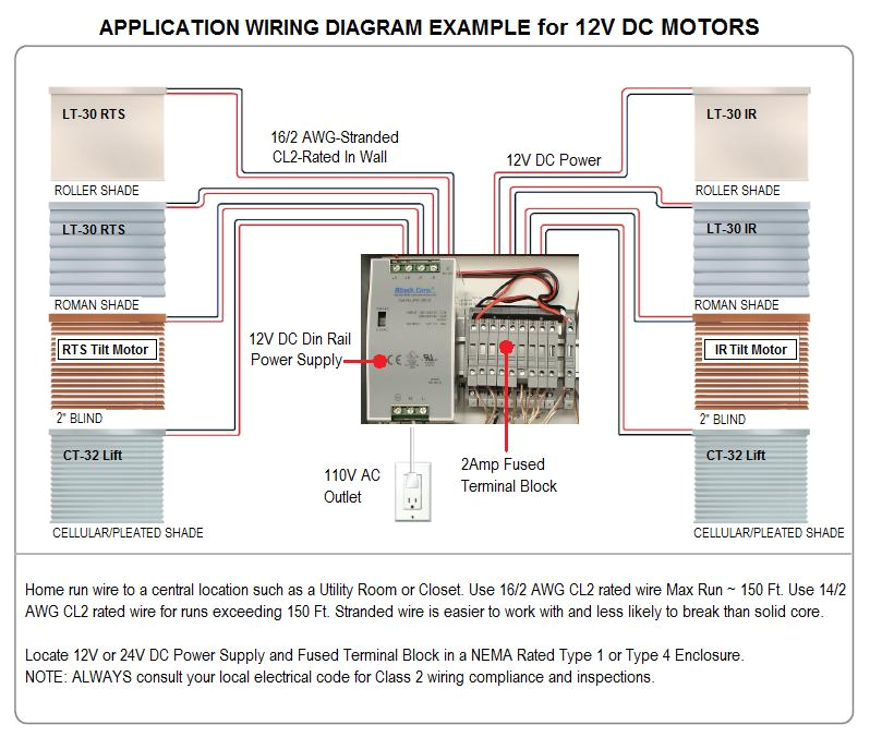 sample wiring diagram for multiple 12v dc motors