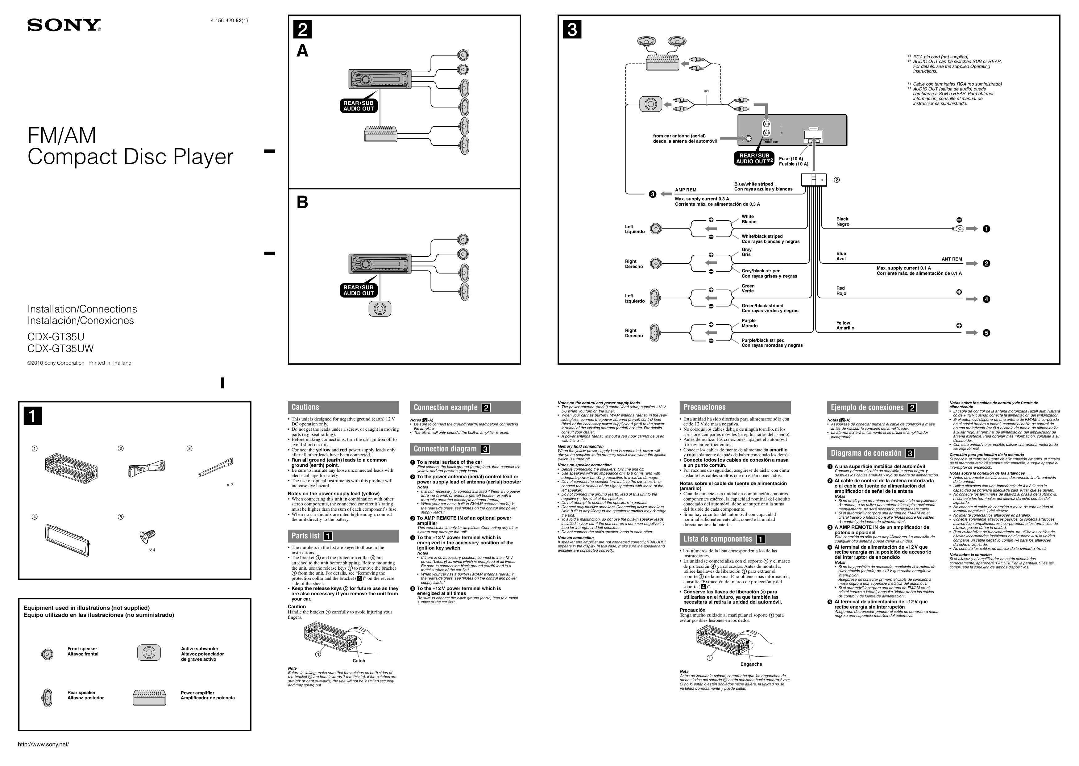 pdf for sony car receiver xplod cdx gt35uw manual