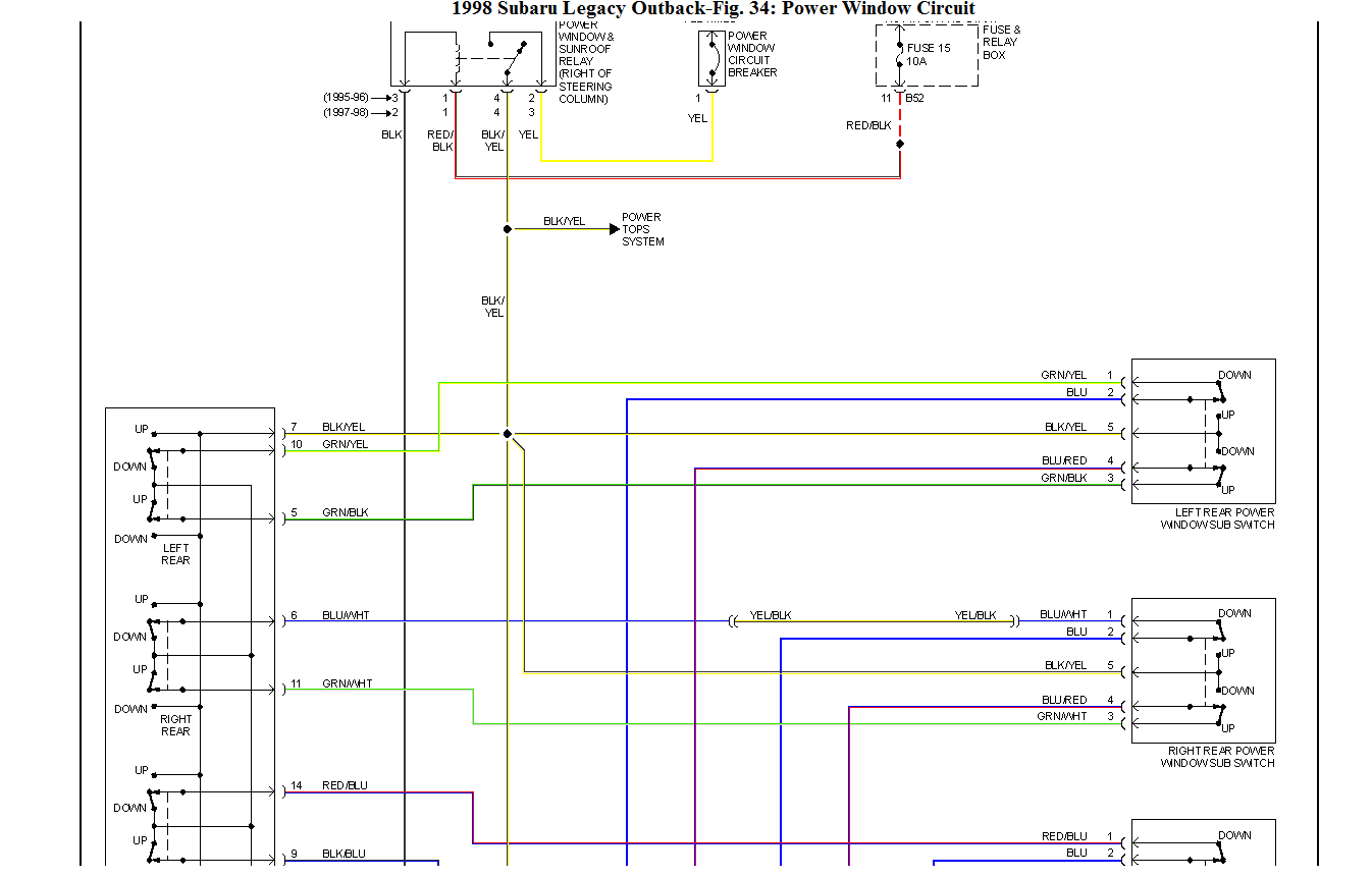 subaru window switch wiring diagram wiring diagram img subaru power window switch wiring diagram 2003