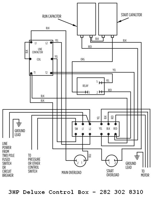 franklin electric 3hp 230v deluxe control box franklin electric qd control box wiring diagram 3hp deluxe