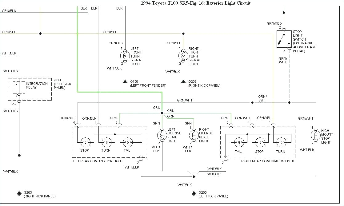 tail light wiring diagram 2006 tacoma wiring diagram centretoyota lights wiring diagram wiring diagram datasourcelight wiring