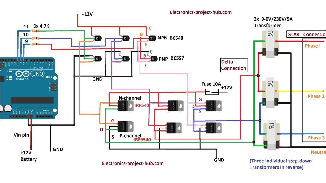 three phase inverter circuit diagram diy electronics projects 3 phase inverter circuit diagram pdf 3 phase inverter circuit diagram