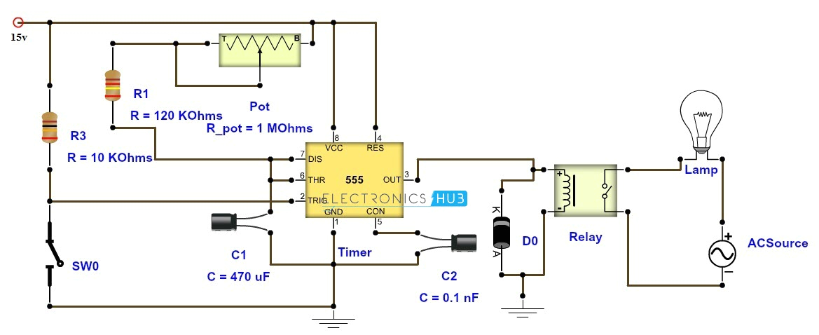 lights delay circuit diagram nonstopfree electronic circuits 555 time delay circuit diagram tradeoficcom