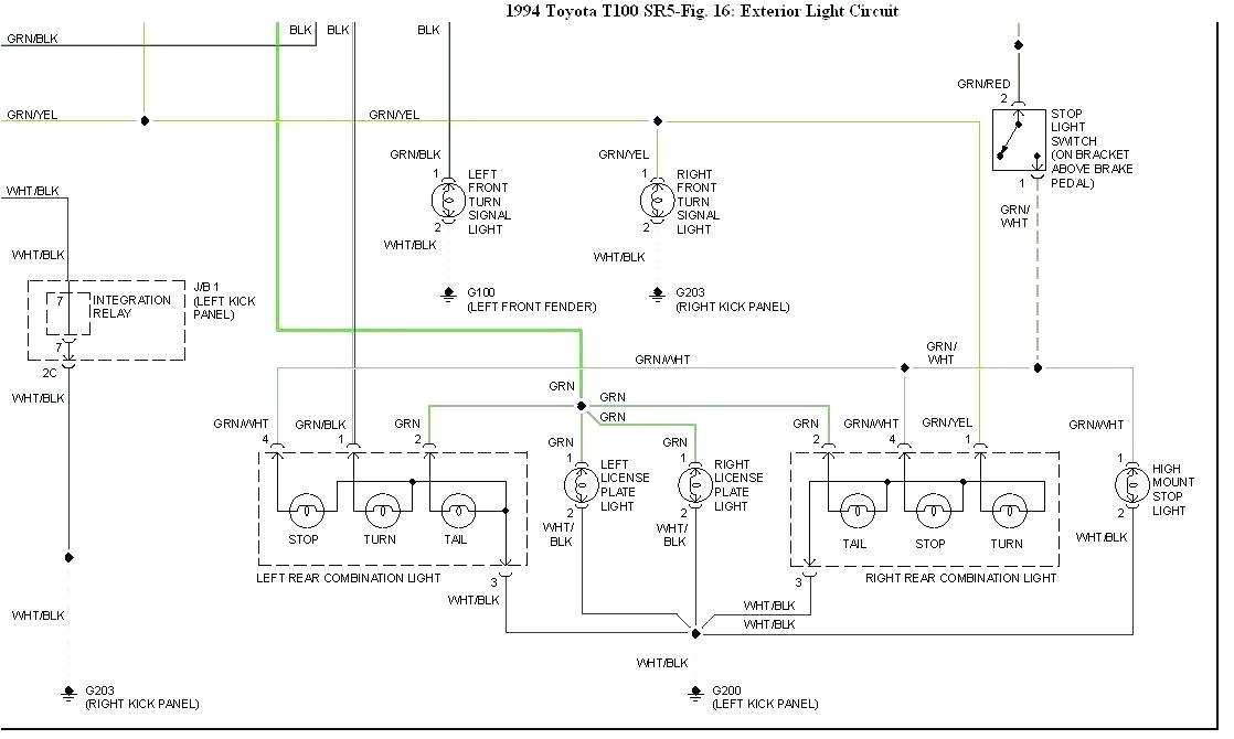 toyota hilux tail light wiring diagram wiring diagram het 1994 toyota hilux wiring diagram