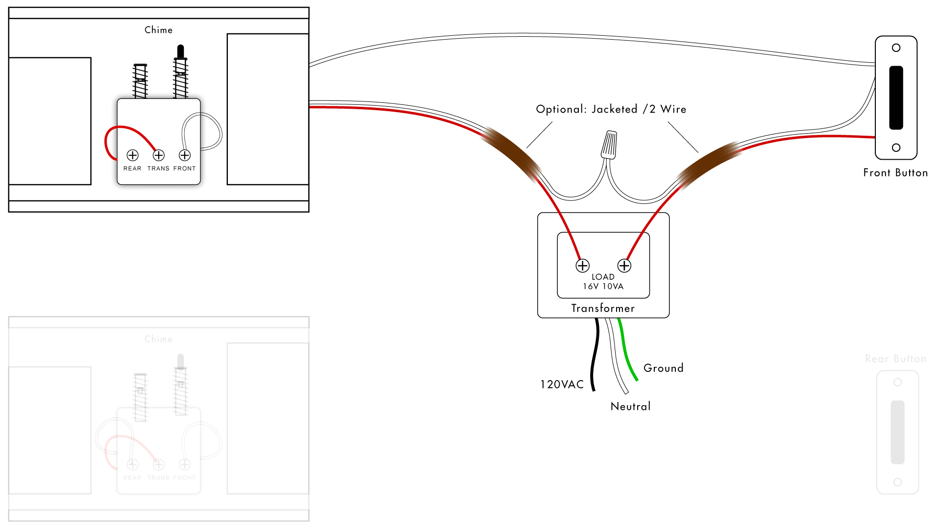 doorbell wiring diagrams diy house help doorbell transformer wiring colors doorbell transformer wiring