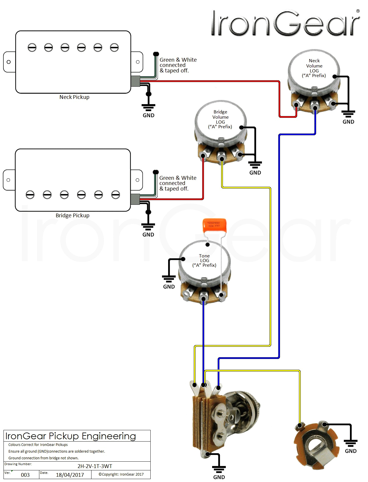 wiring diagram 2 pickup 3 way switch one volume wiring diagram schema guitar two pickup wiring diagram