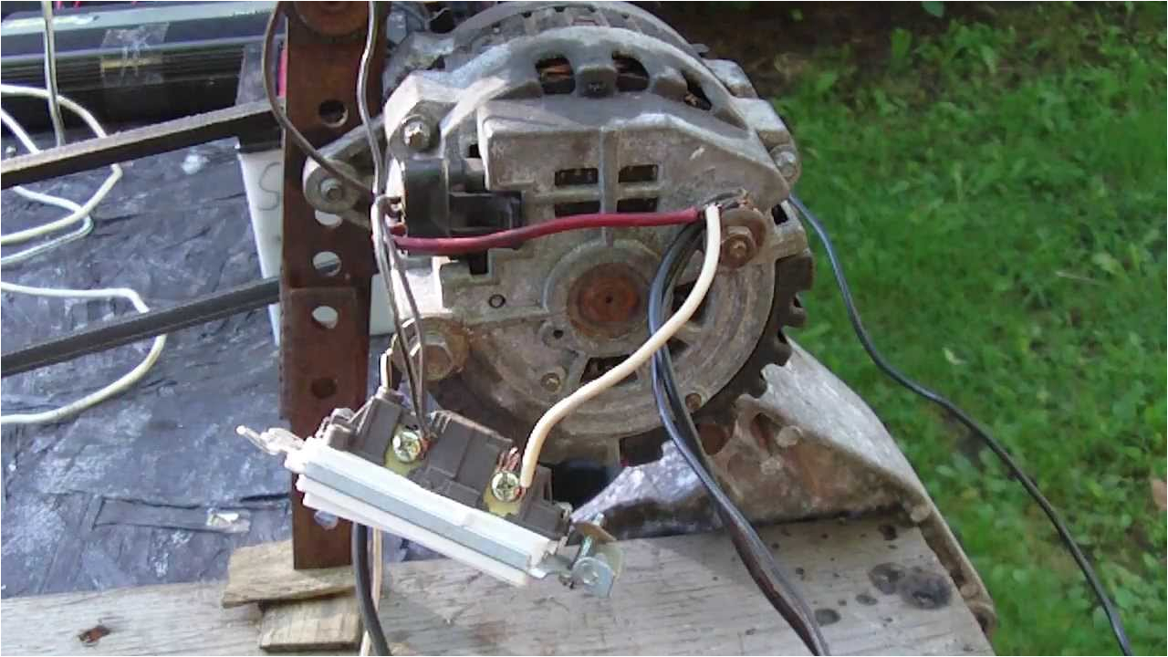 alternator demo wiring connection to battery capacitors inverter modification youtube