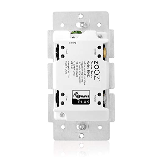 zooz z wave plus wall dimmer switch zen22 white ver 3 0 works with regular 3 way switch z wave hub required amazon com