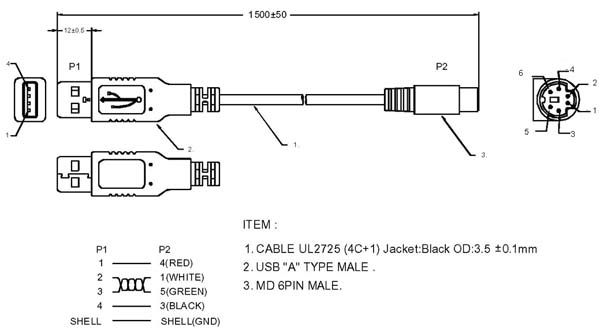 Usb to Ps2 Wiring Diagram Ps2 to Usb Schematic Wiring Diagram Autovehicle