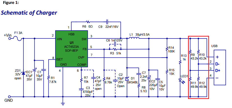 act4523a 5v 2 4a ipad car charger this is the schematic
