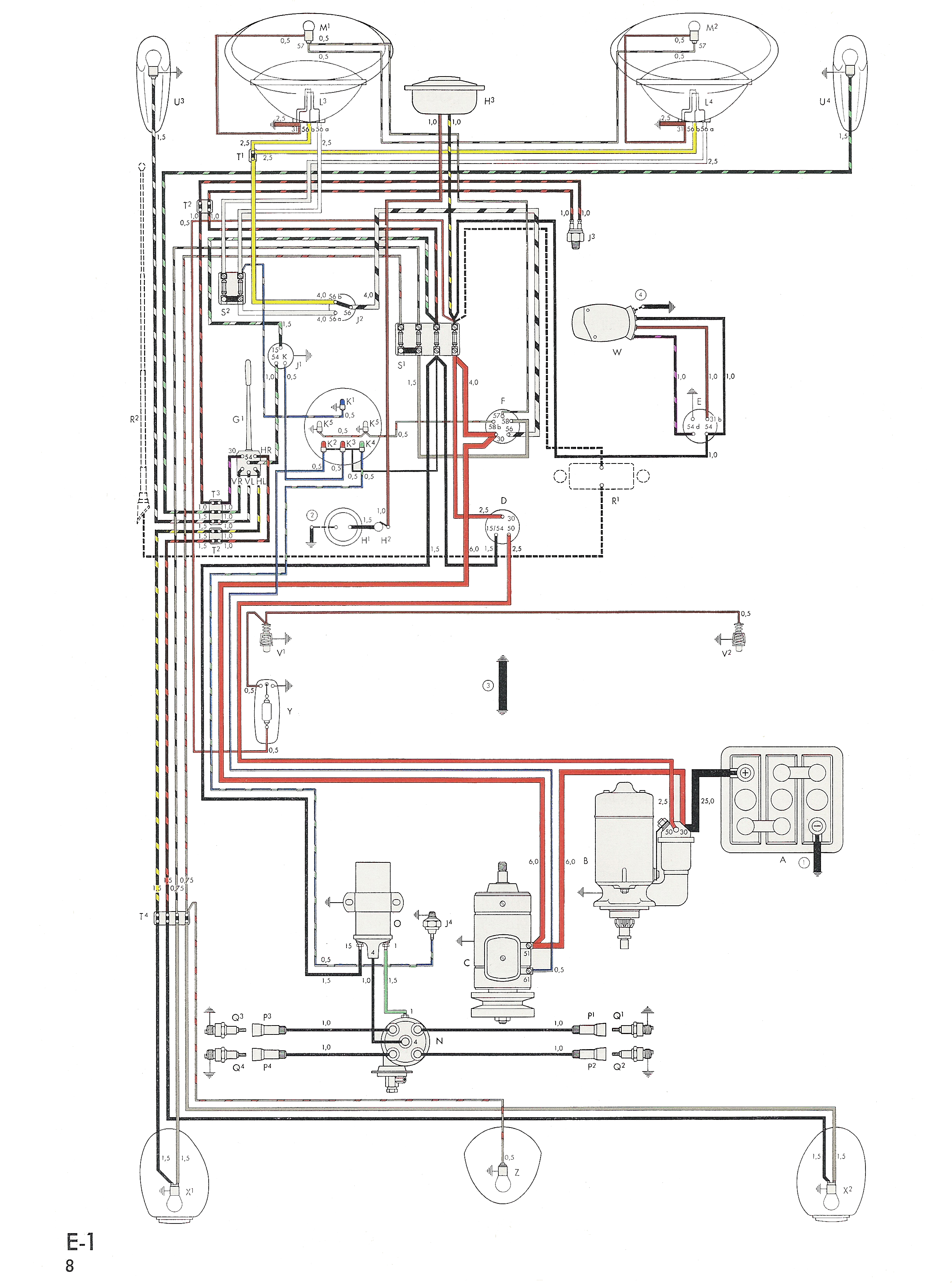 74 beetle wiring diagram