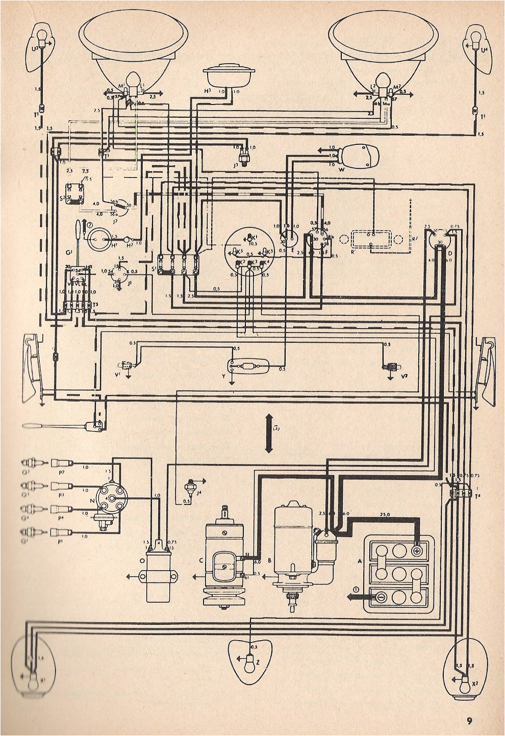 1974 vw beetle wiring diagram 275477 jpg