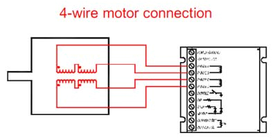 4 wire step motor connection diagram