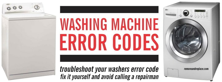 washer error codes