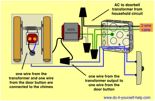 wiring diagrams for household doorbells do it yourself help com doorbell transformer wiring instructions doorbell transformer wiring