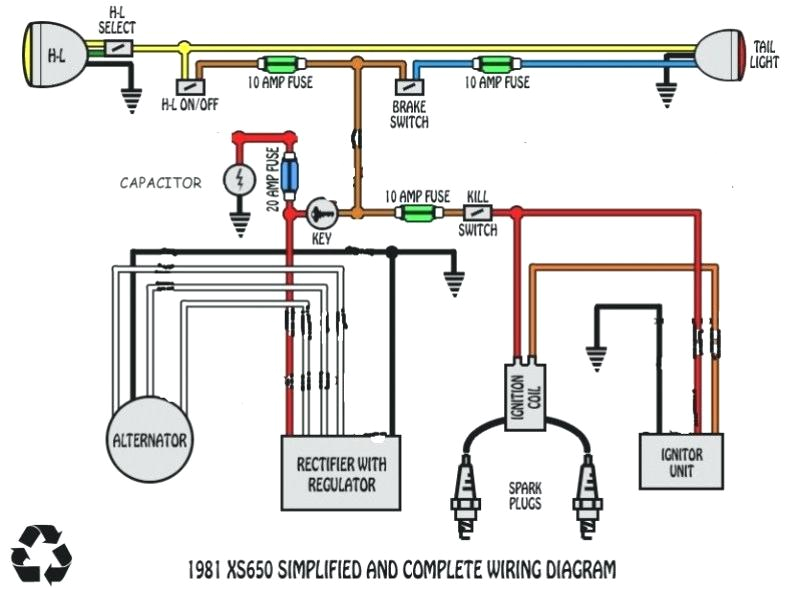 xs650 chopper wiring diagram free picture schematic