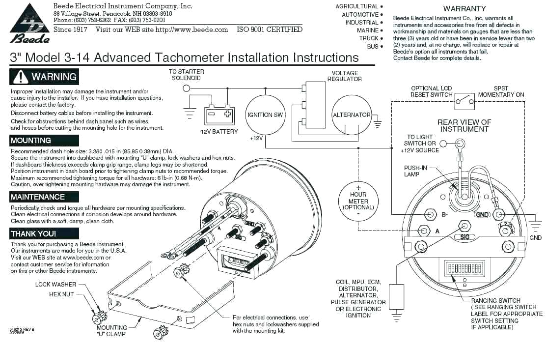 marine tachometer wiring diagram guide about vintage 4 wire 7 super pro ometer centre diesel jpg