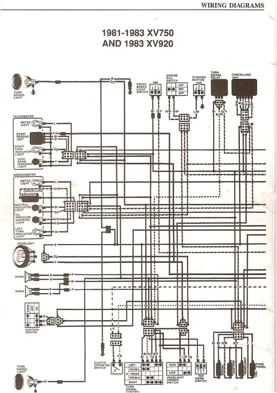 81 virago 750 wiring diagram wiring diagram sys 81 virago 750 wiring diagram