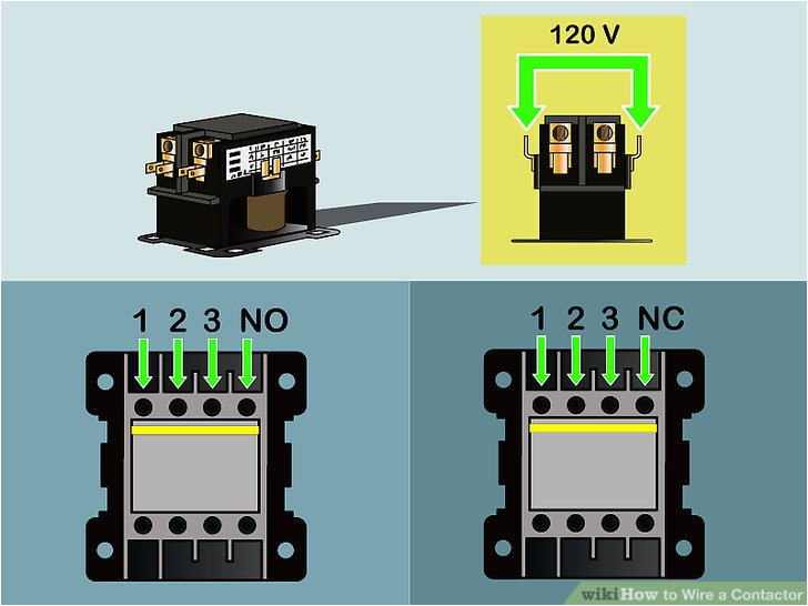 how to wire a contactor 8 steps with pictures wikihow 120 volt coil contactor wiring diagram 120 volt contactor wiring