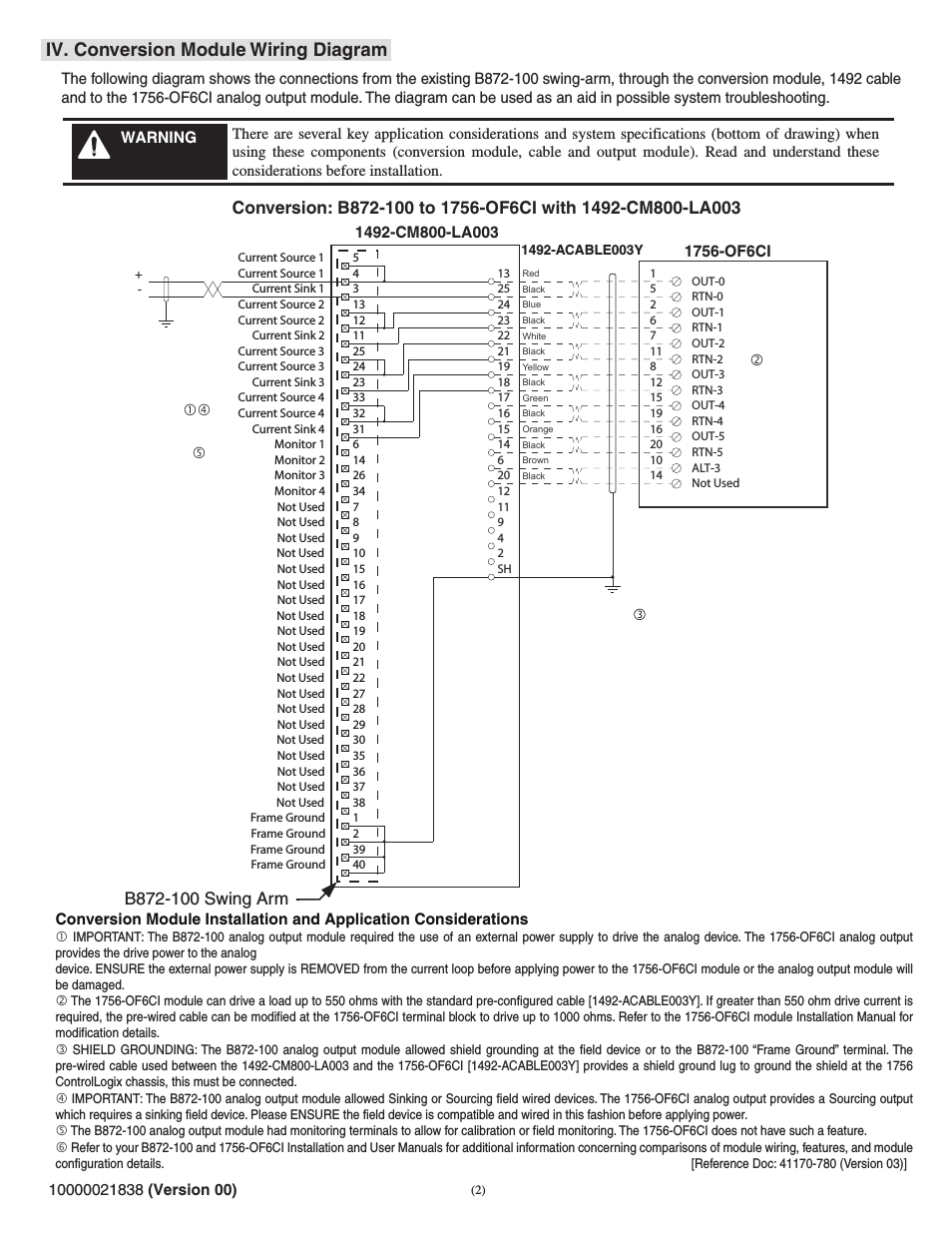 iv conversion module wiring diagram rockwell automation 1492 cm800 la003 field wire