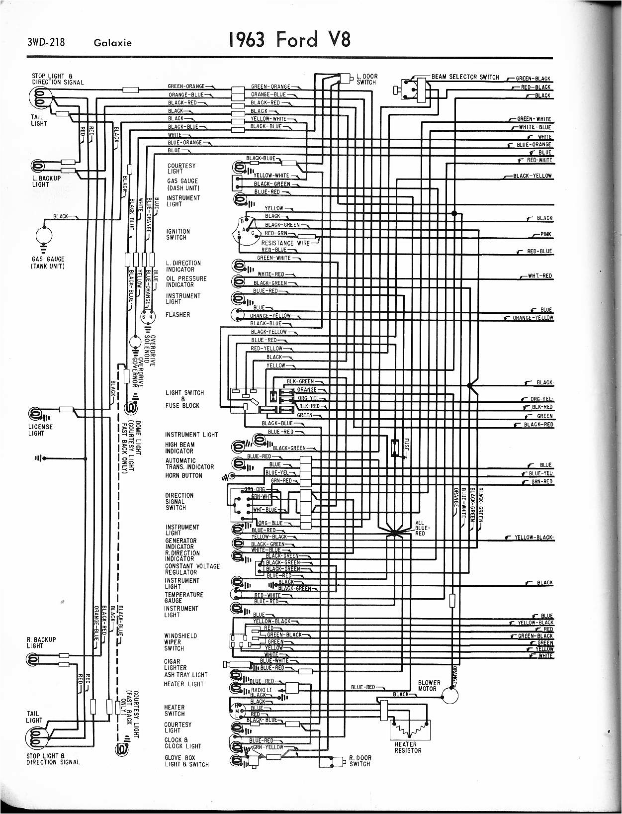 1963 ford wiring diagram