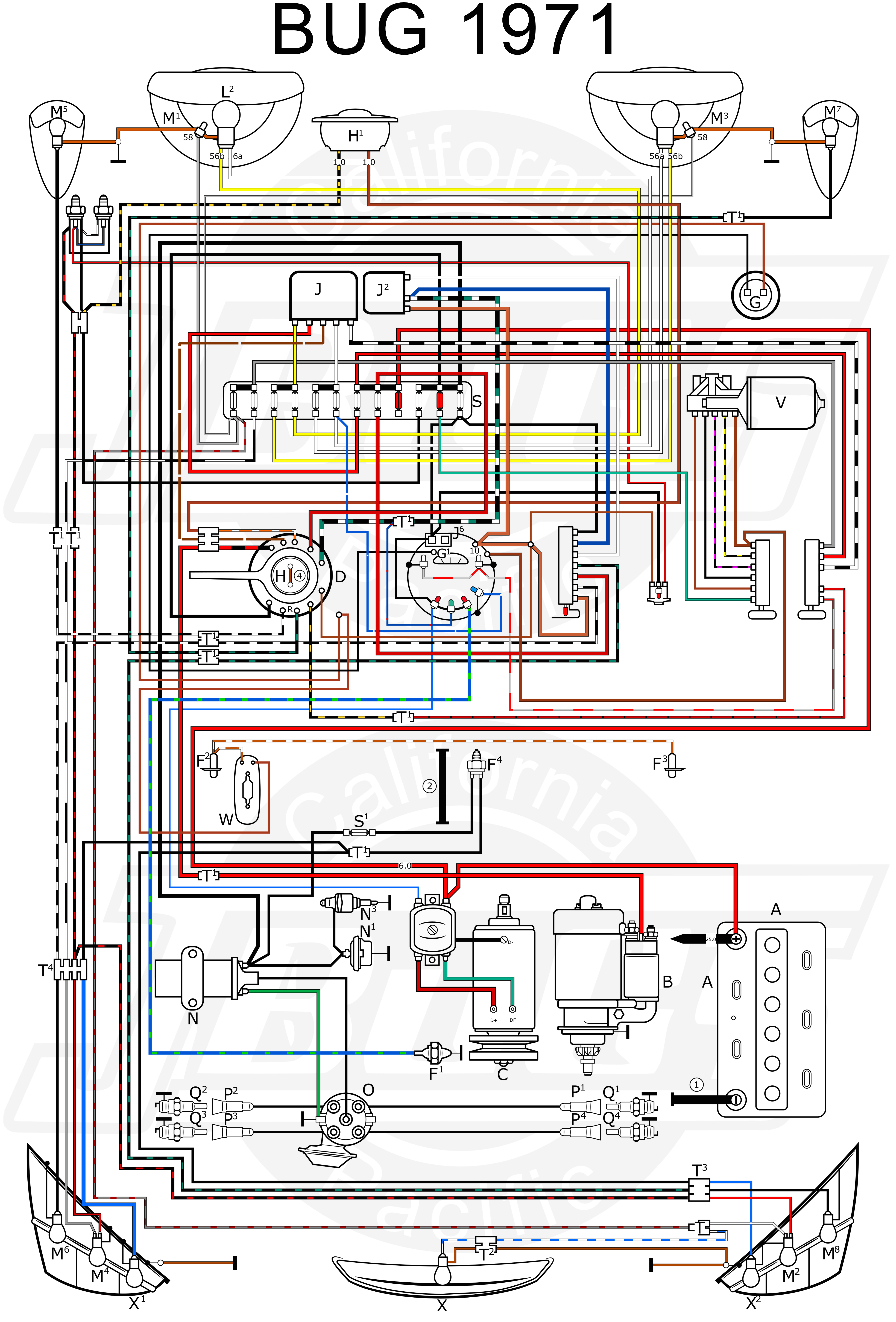 1970 bug wiring diagram wiring diagramwiring diagram vw beetle wiring diagram show mix 1971 vw bug
