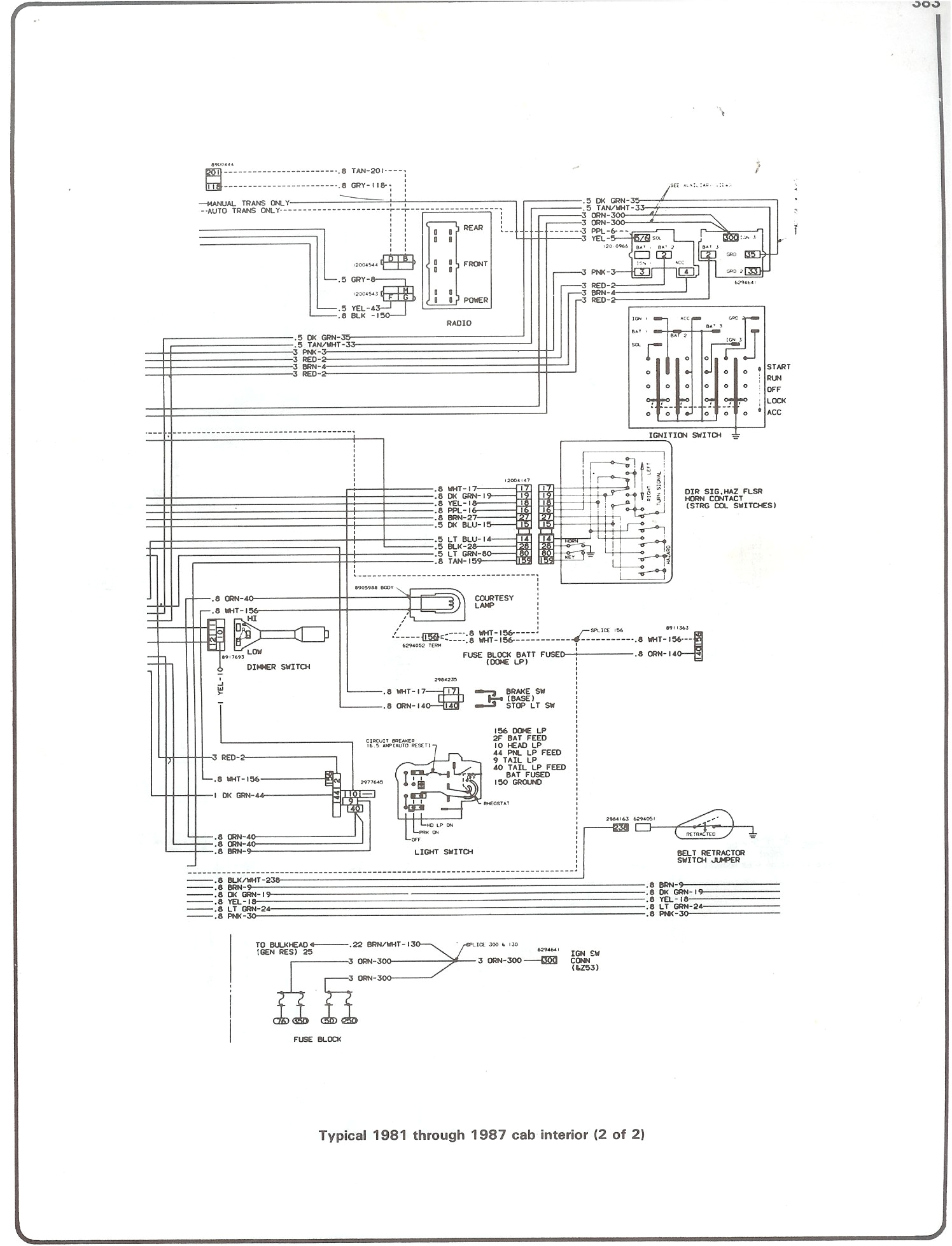complete 73 87 wiring diagrams 1976 chevy 350 wiring diagram