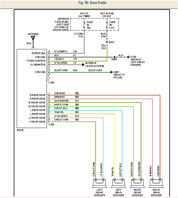 radio wiring diagram for 1998 mercury grand marquis wiring diagram mercury radio wiring diagram 1984