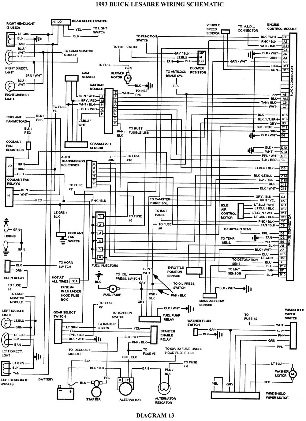 buick lesabre wiring schematic click image to see an enlarged view fig