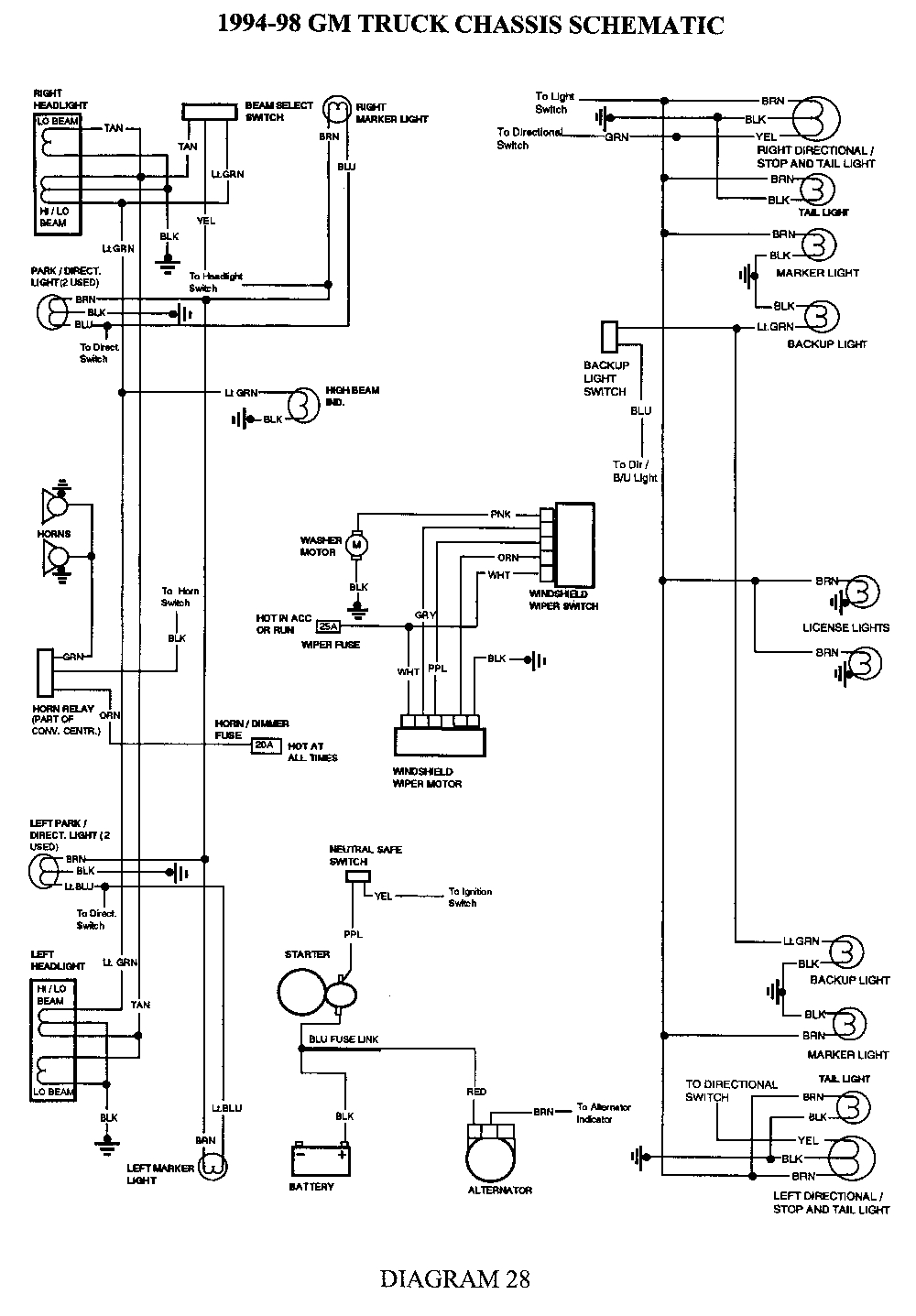 repair guides wiring diagrams wiring diagrams autozone com wiring diagram for 1998 chevy silverado wiring diagram for 1998 chevy silverado
