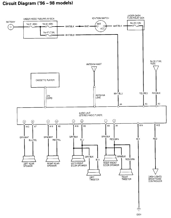 98 honda civic wiring diagram