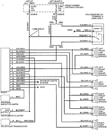1998 dodge caravan radio wiring diagram google search