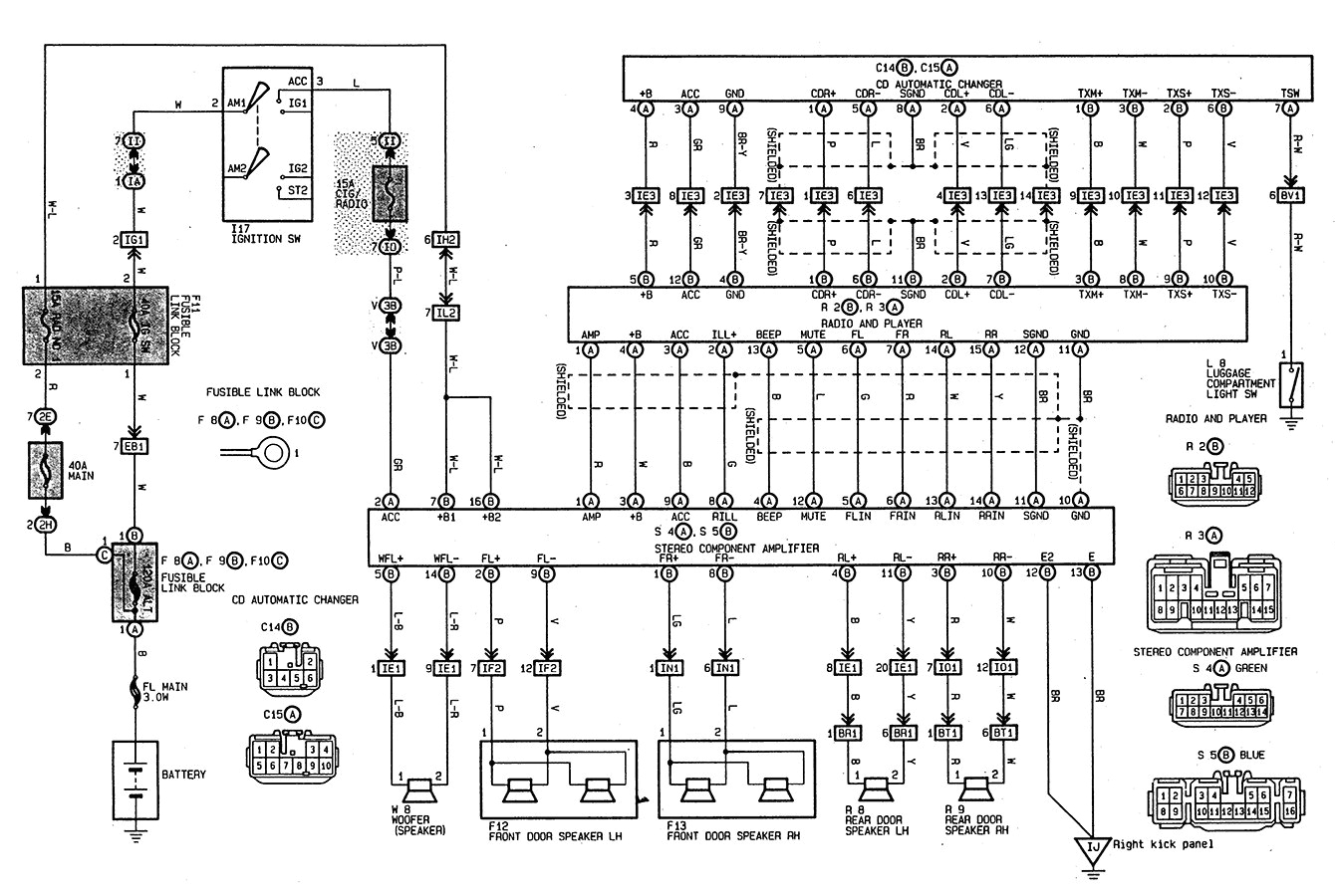 2003 toyota tacoma wiring diagram mastertopforum me bright stereo png