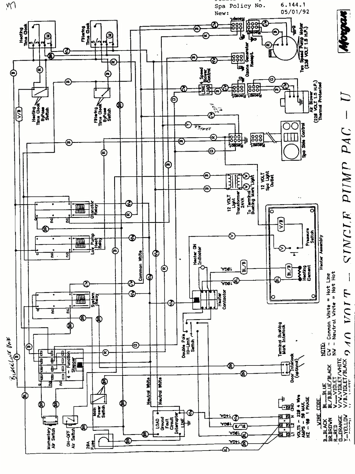 220v hot tub wiring diagram