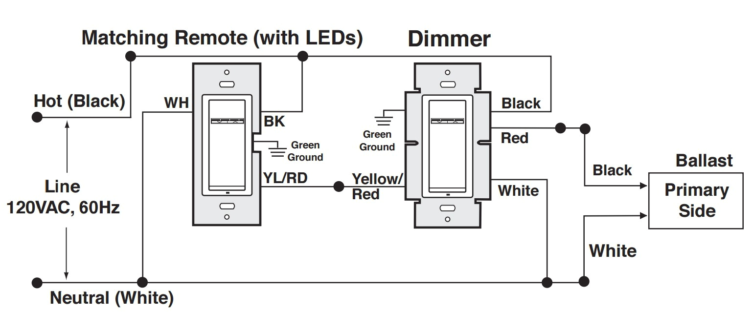 wiring diagram for light switch with dimmer