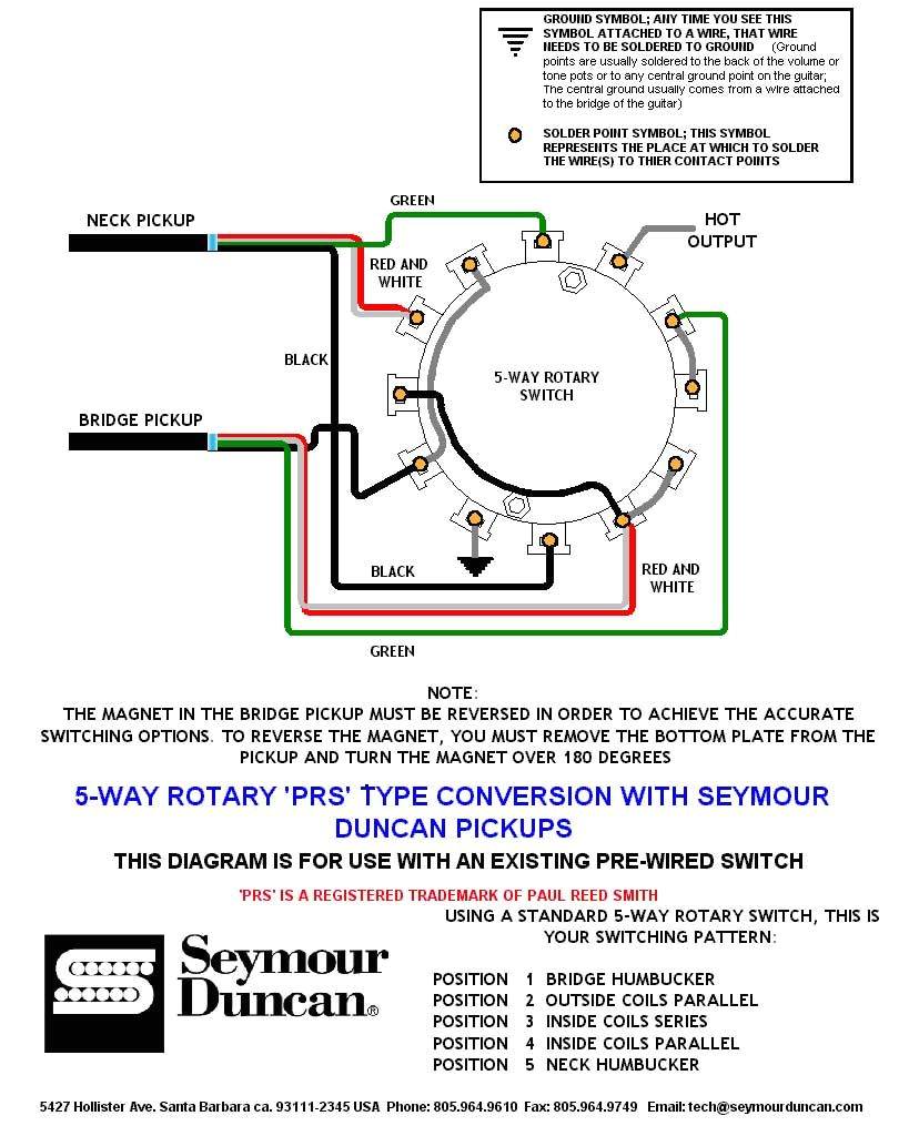 wiring diagram prs dimarzio seymour duncan in 2019 guitar how to wire a 3 way switch les paul on 3 position rotary switch