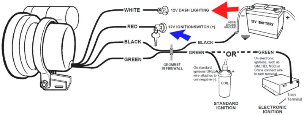 autometer tachometer wiring diagram wiring diagram reviewauto gauge tach wiring wiring diagram expert autometer 5 inch