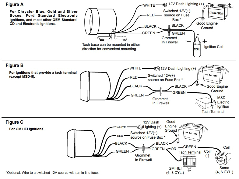 auto meter tach install diagrams with autometer wiring diagram