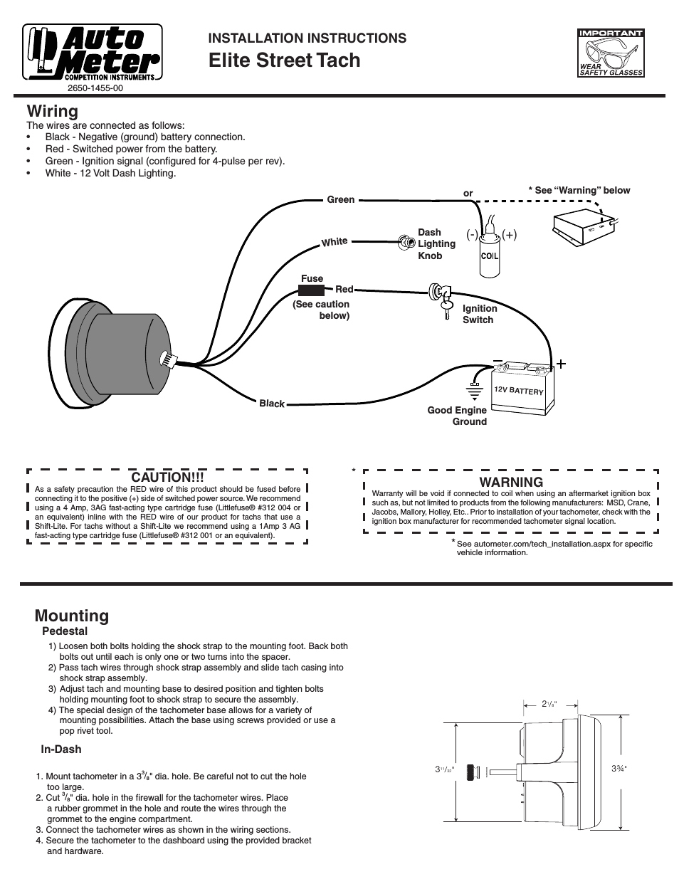 super pro tachometer wiring diagram schema diagram databasepro tach wiring 8