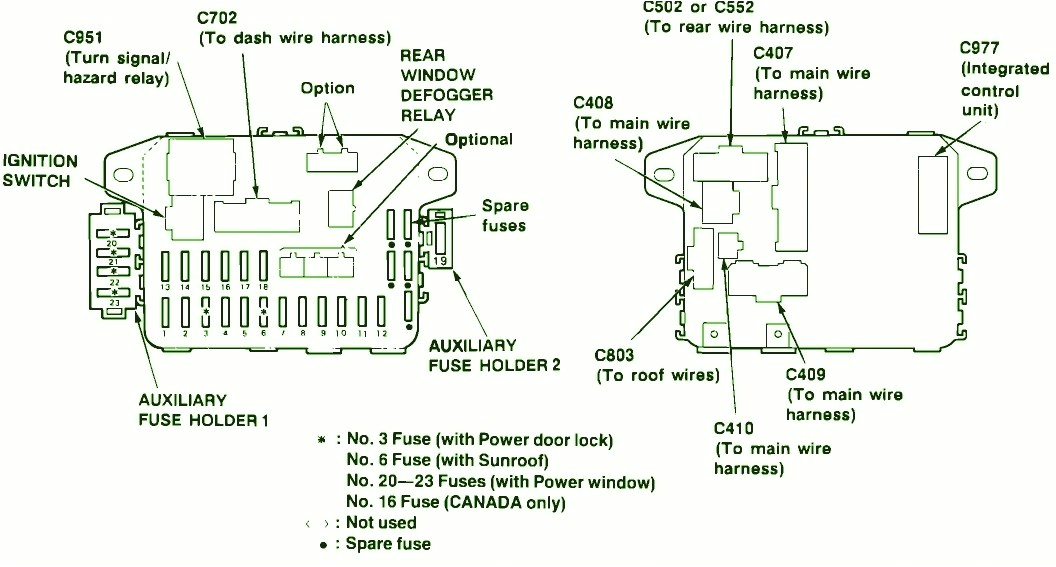 crx fuse box wiring diagram technic